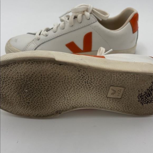 Veja Campo Chromefree Leather Extra White Fury Women Casual Shoes 7 - Picture 5 of 6